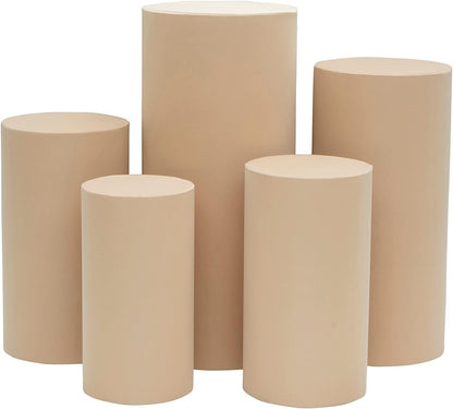 Covers - 5 piece Cylinder Stands, Pedestals backdrop party decor supplies decorations pro